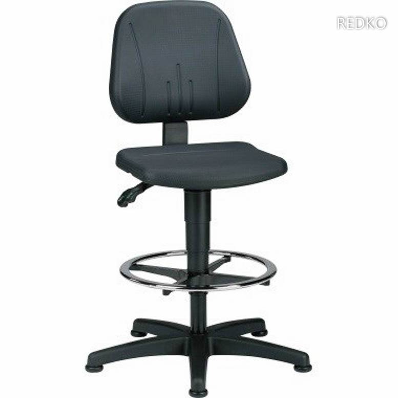 Arbeitsdrehstuhl Unitec 3 9651-2000 mit Gleiter schwarz