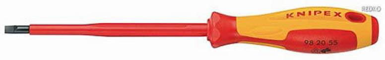 Knipex VDE VDE Schlitz-Schraubendreher Klingenbreite: 2.5 mm Klingenlänge: 75 mm DIN EN 60900