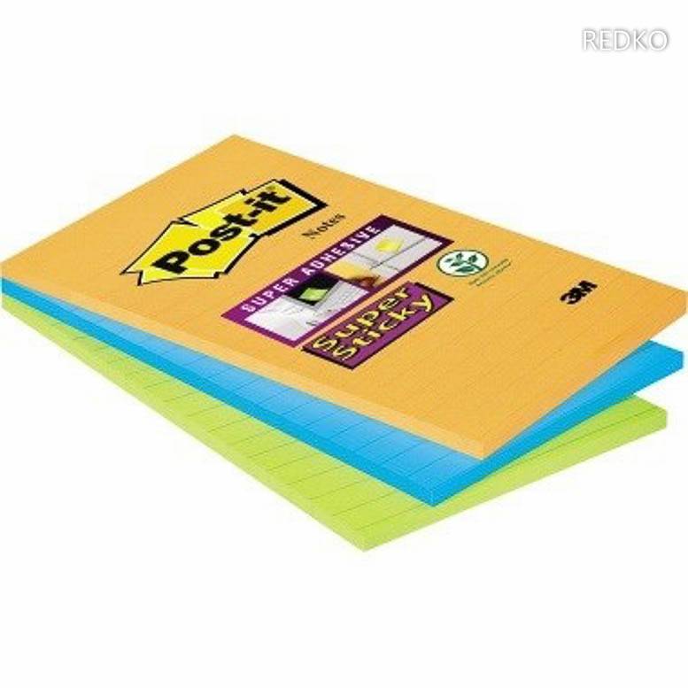 Post-it Haftnotiz Super Sticky Notes 46 / 453SSA sortiert 3 St./Pack.