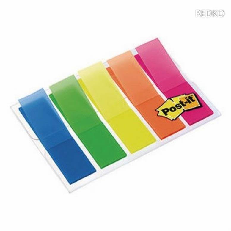 Post-it Haftstreifen Index Mini 683HF5 / leuchtfarben 5 St./Pack.