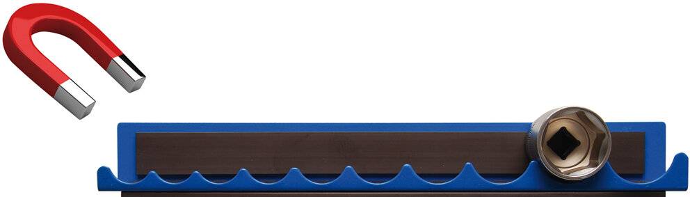 Halteschiene für Steckschlüssel-Einsätze magnetisch für Antrieb 12,5 mm (1/2")