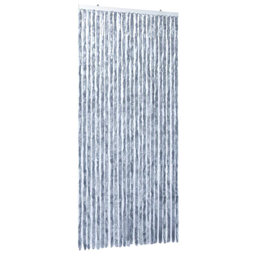Insektenschutz-Vorhang Silbern 100x220 cm Chenille