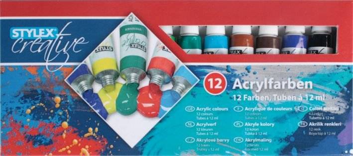 Acrylfarbe 12er a 12ml