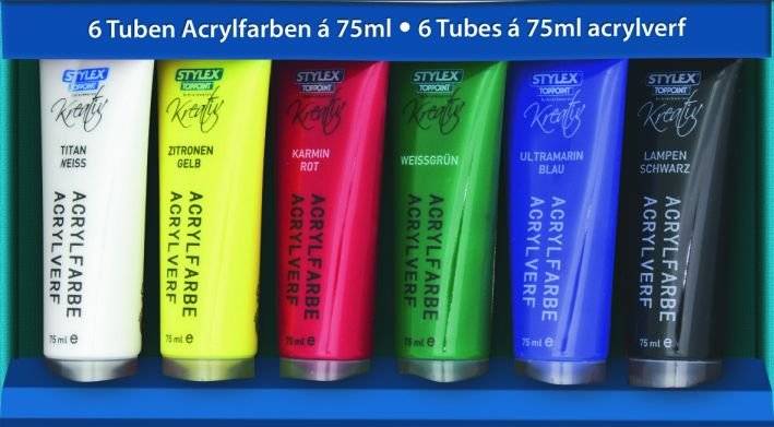 Acrylfarbe 6er a 75ml