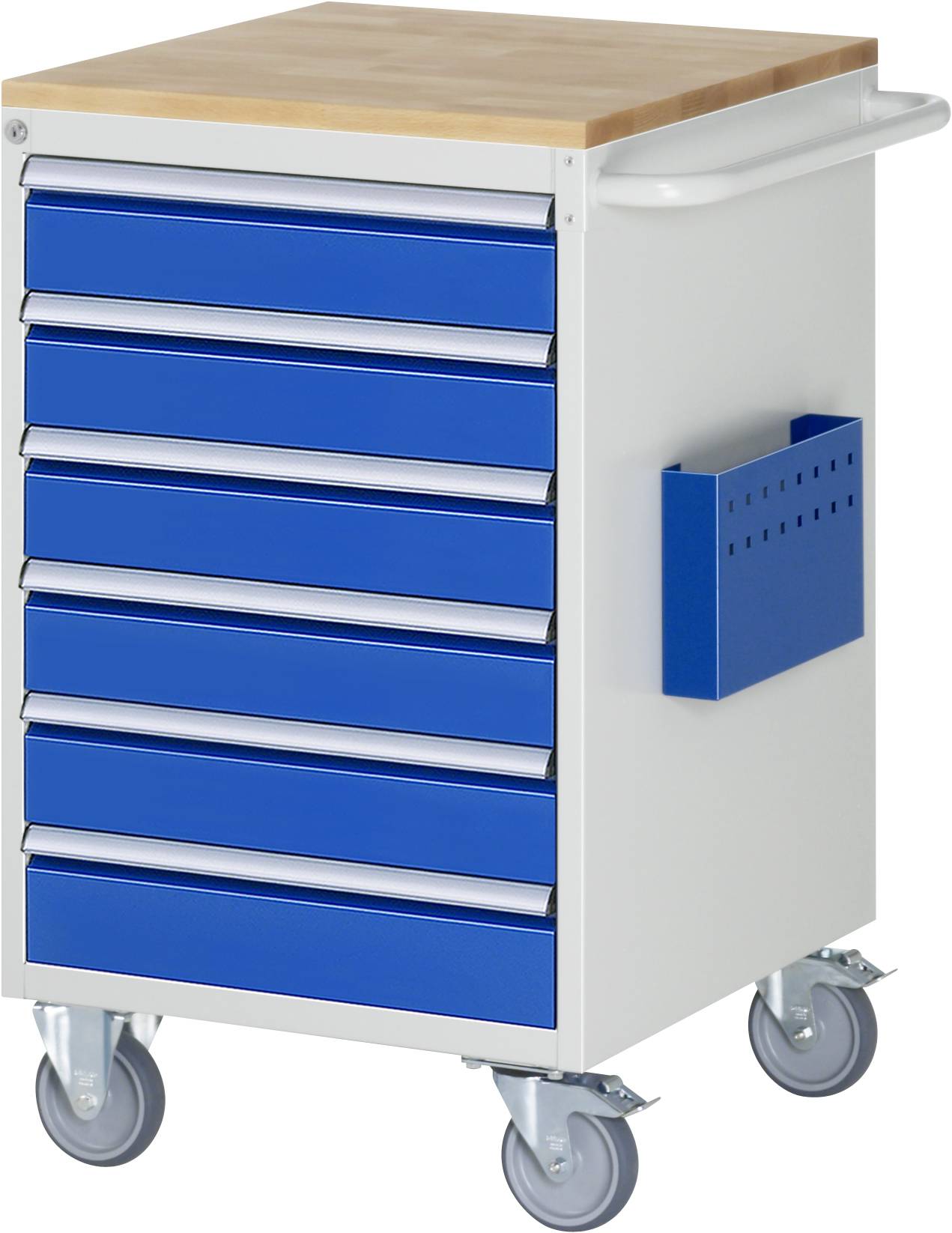 Montagewagen 580x650x975 6xSchub-TA Top 25mm lgr/ebl