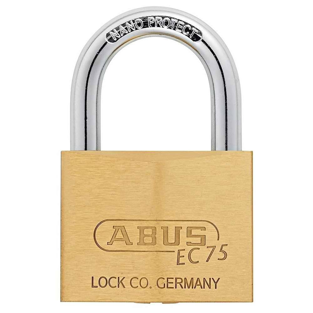 Sicherheitsschloss ABUS, Messing-Hang-Schloss 7575/60, MessingKörper, Stahlbügel, Gr. 6 cm