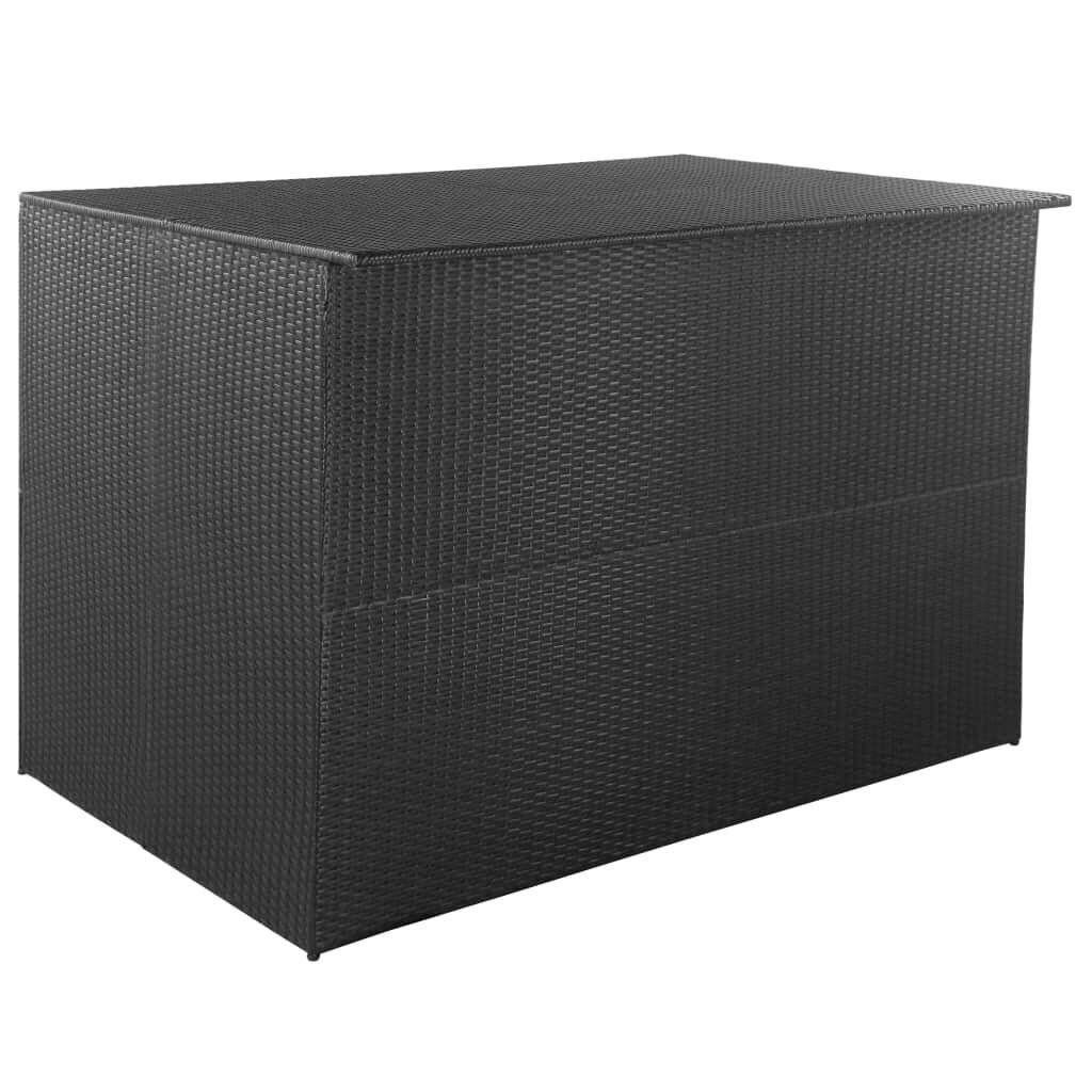 Gartenbox Schwarz 150×100×100 cm Poly Rattan