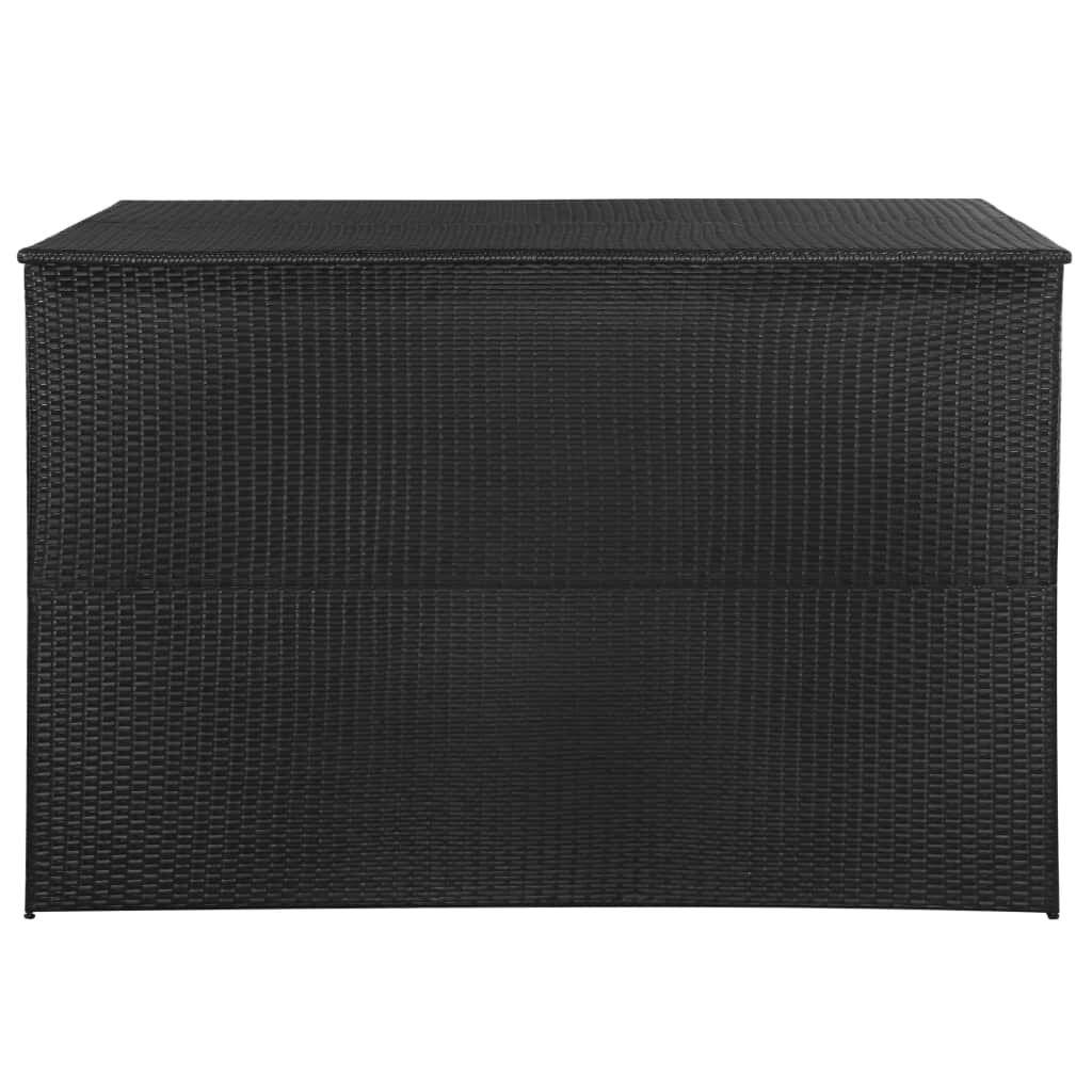 Gartenbox Schwarz 150×100×100 cm Poly Rattan