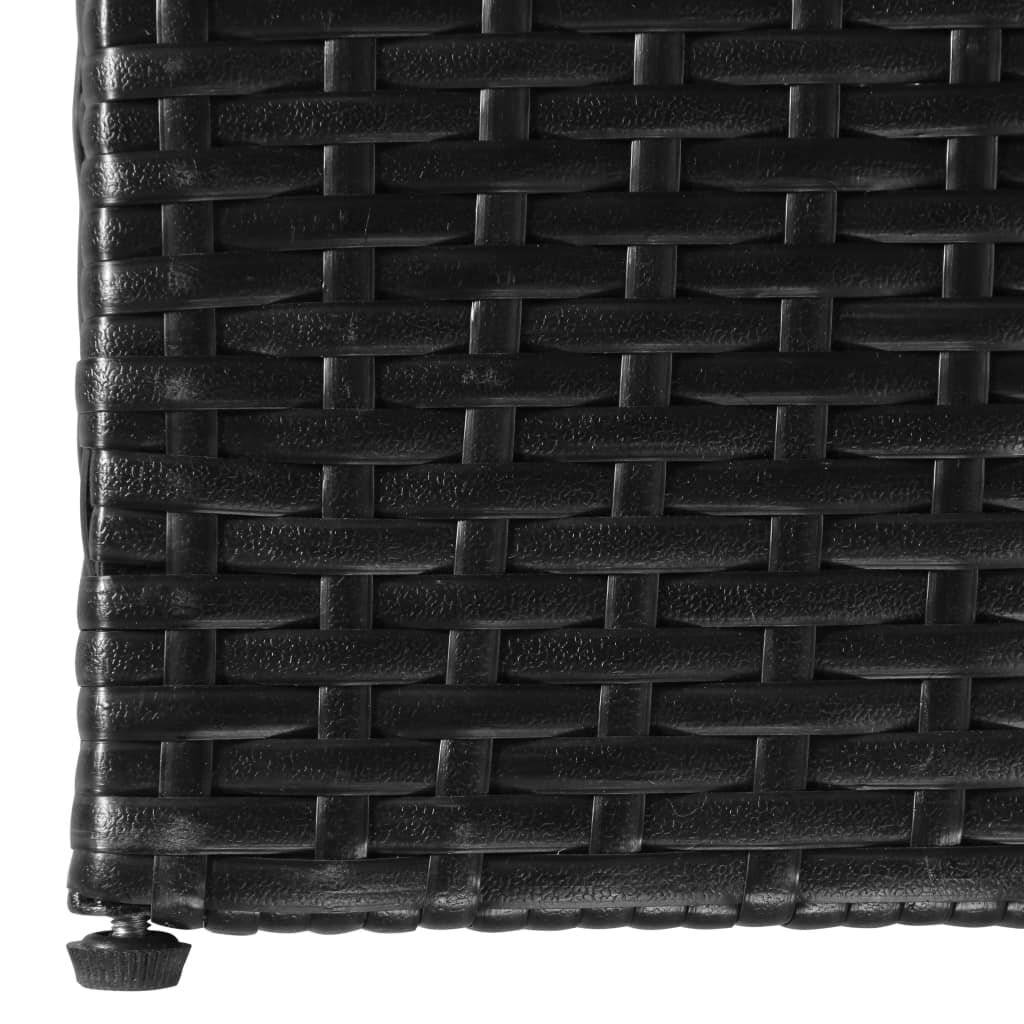 Gartenbox Schwarz 150×100×100 cm Poly Rattan