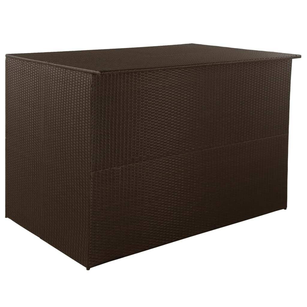 Gartenbox Braun 150×100×100 cm Poly Rattan