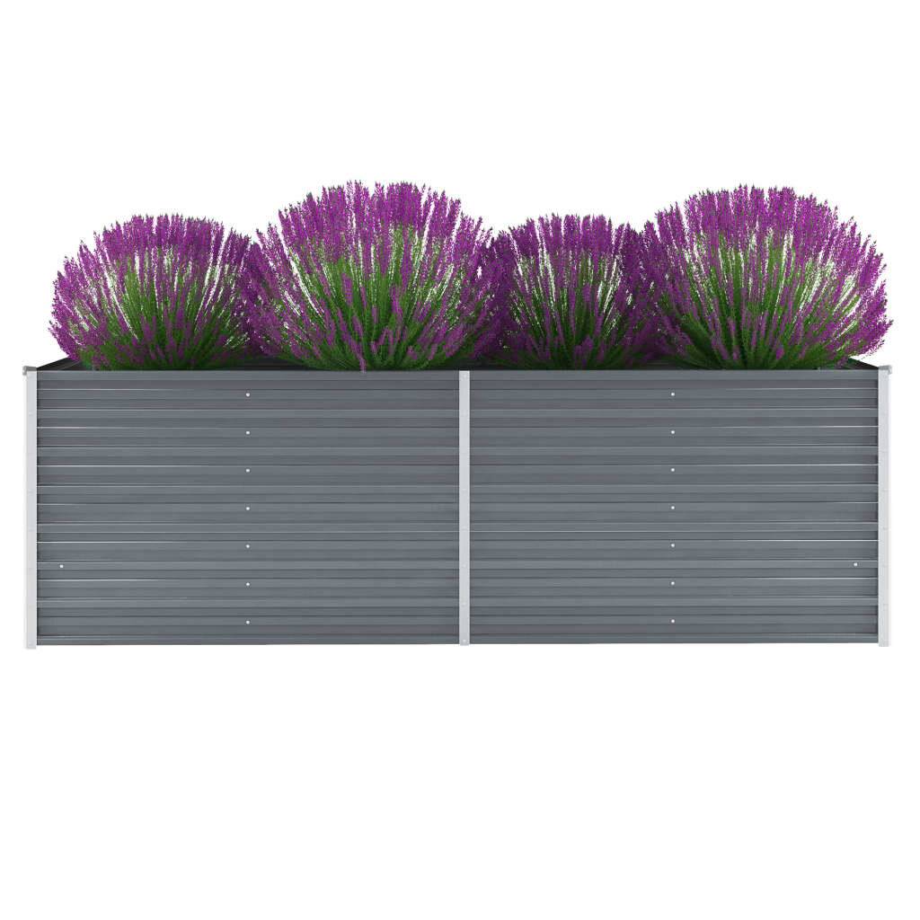 Gartenpflanzen Verzinkter Stahl 240x80x77 cm Grau