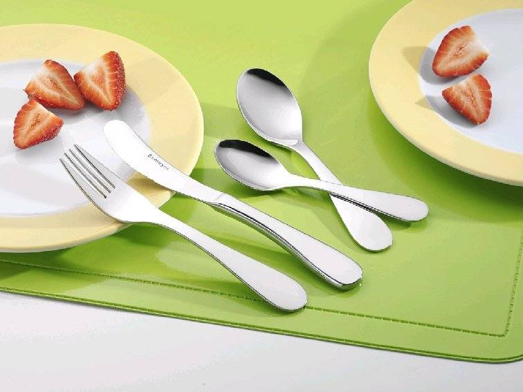 Esmeyer 4-teiliges Kinderbesteck SUNNY, Edelstahl 18/10