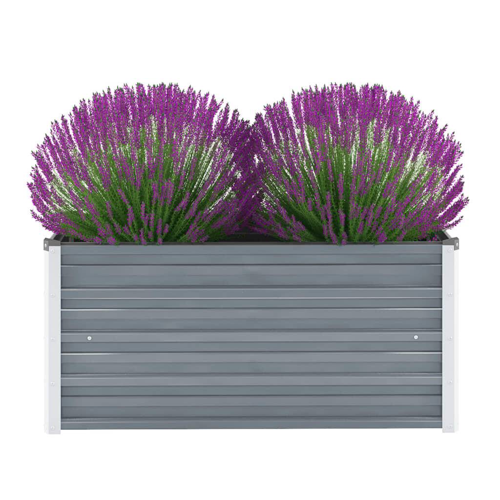 Gartenpflanzen Verzinkter Stahl 100x40x45 cm Grau