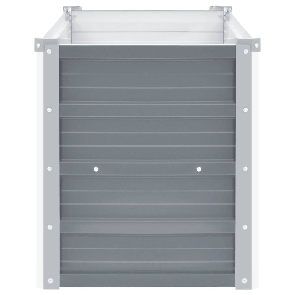 Gartenpflanzen Verzinkter Stahl 100x40x45 cm Grau