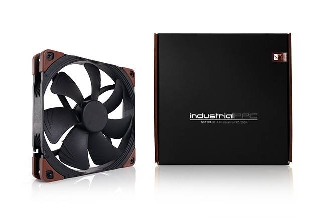 Noctua NF-A14 industrialPPC-3000 PWM PC-Gehäuse-Lüfter Schwarz, Weiß (B x H x T) 140 x 140 x 25 mm
