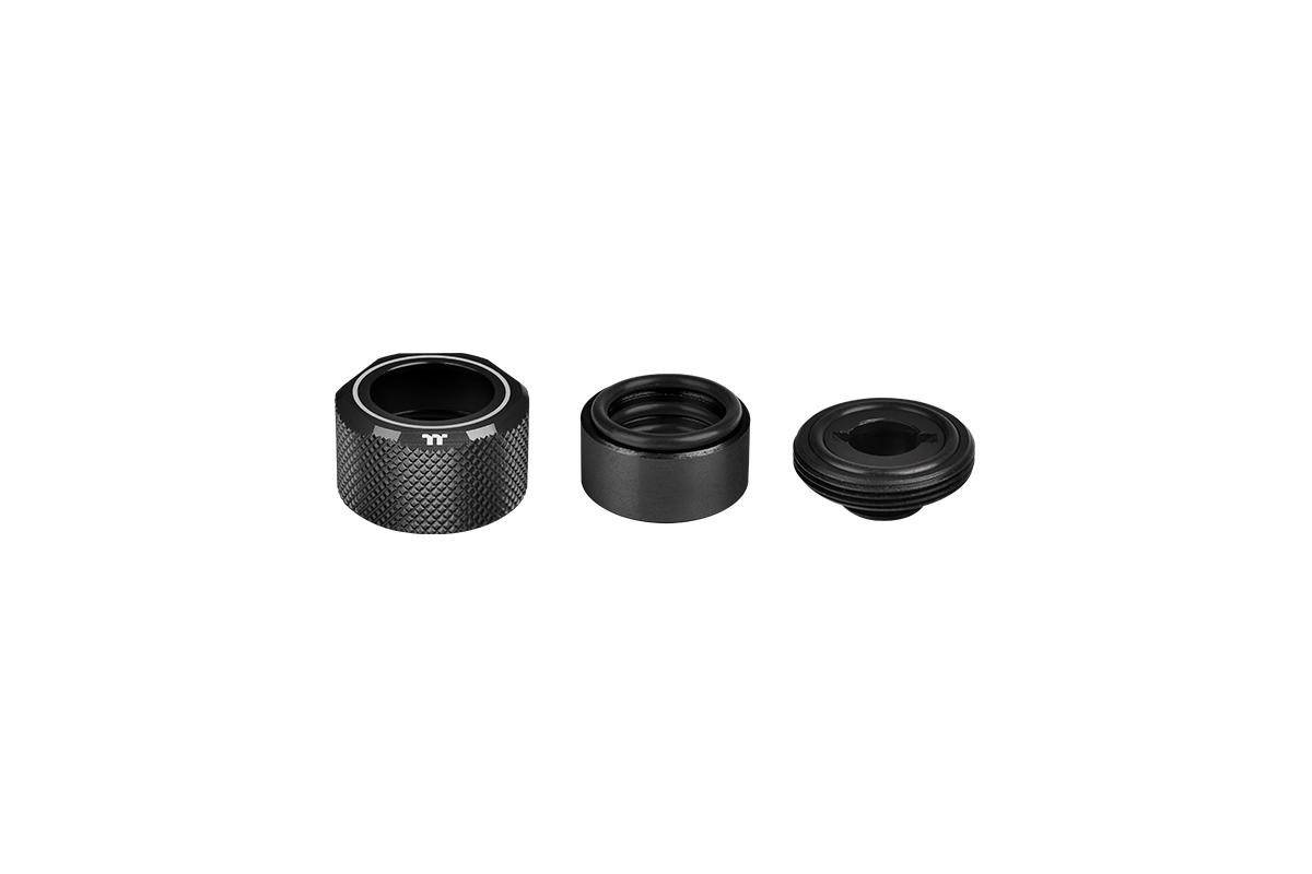 Thermaltake Pacific C-PRO G1/4 PETG Tube 16mm OD Compression – Black (6-Pack Fittings) Wasserkühlung-Fitting