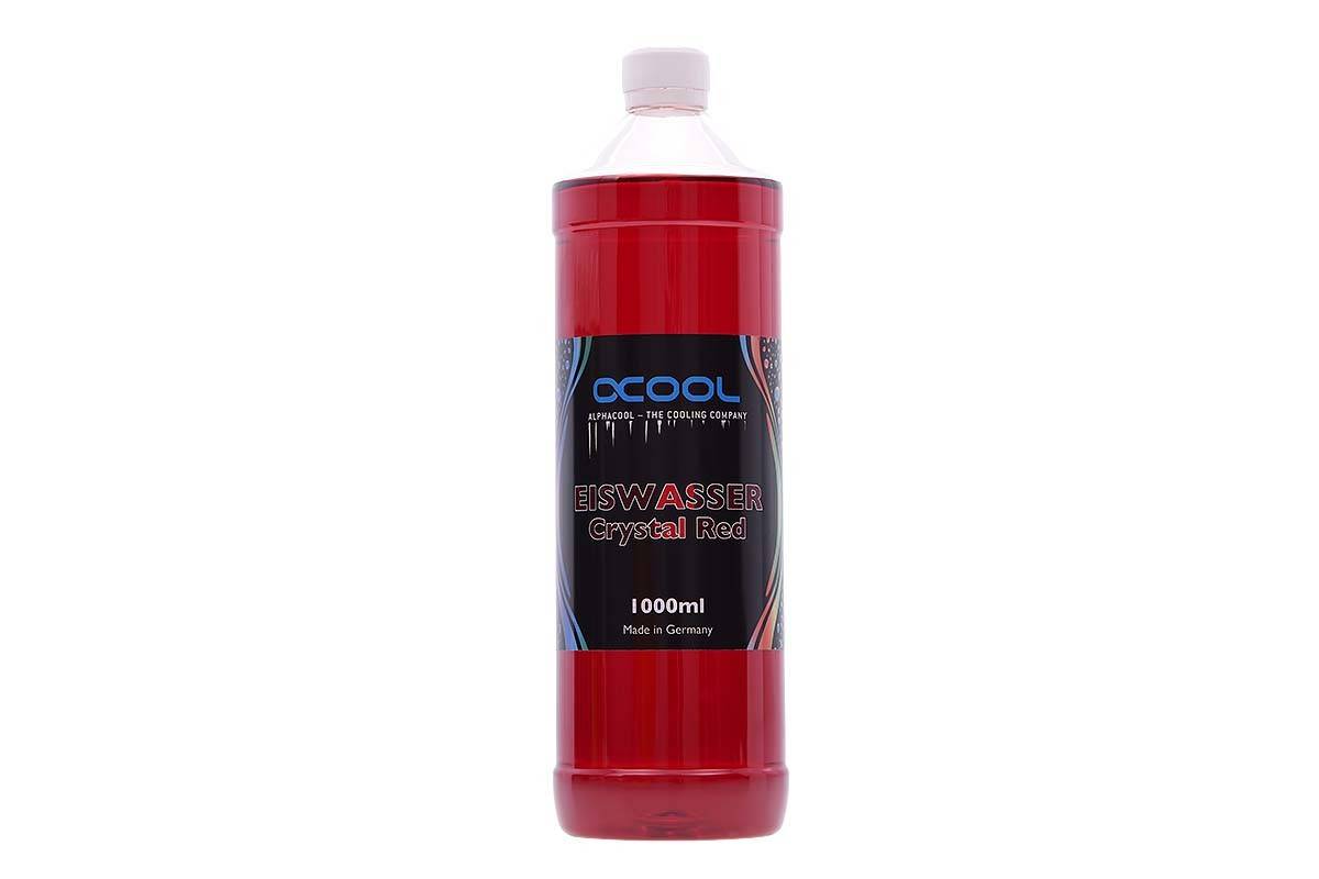 K Alphacool Eiswasser Crystal Red, 1000ml Fertiggemisch - rot CPUs CPU Kühler & Zubehör