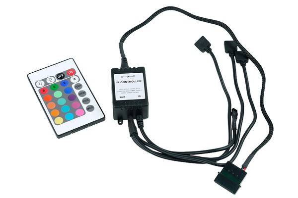 Phobya LED-Flexlight RGB-Controller und Fernbedienung