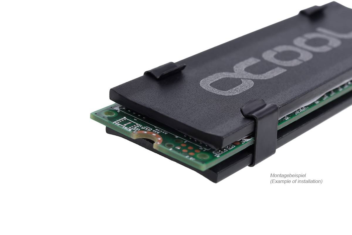WAH Alphacool HDX - M.2 SSD M01 - 80mm - Schwarz EOL