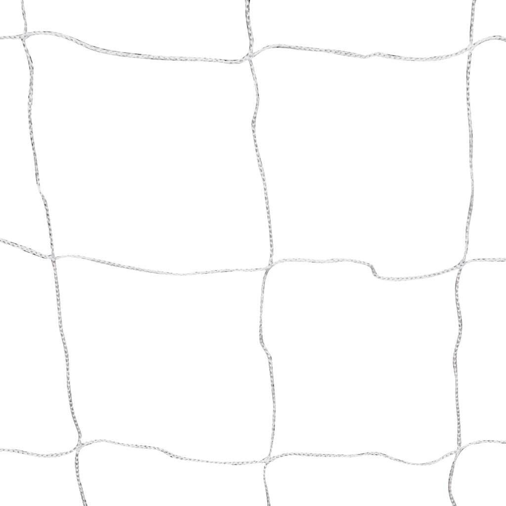 Fußballtor mit Netz 182×61×122 cm Stahl Weiß