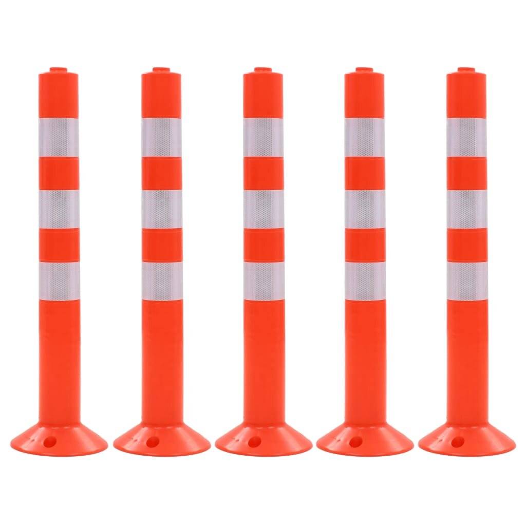 Verkehrspoller 5 Stk. Kunststoff 75 cm