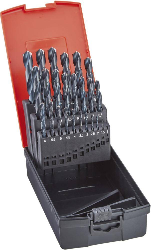 Spiralbohrer-Set DIN338 HSS geschliffen vaporisiert Typ N FORM C 1,0-10,5mm FORM