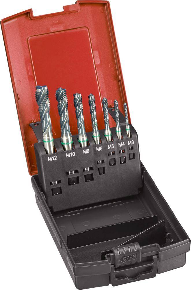 Maschinengewindebohrer- Set SUPRA HSSE-PM Typ UNI 6HX Grundloch M3-M12 FORMAT GT