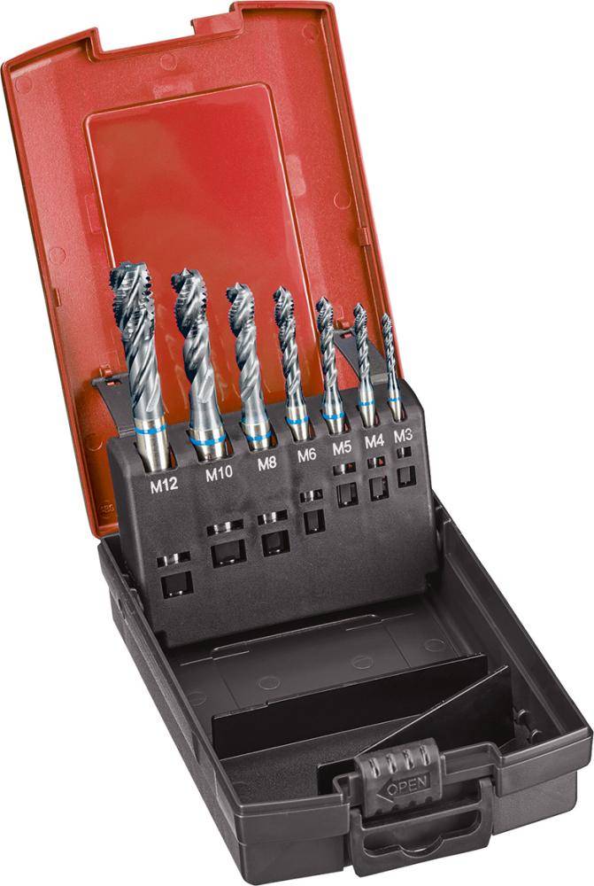 Maschinengewindebohrer- DIN376 HSSE Typ INOX 6HX M3-M12 FORMAT GT