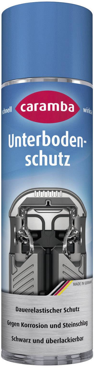 Sprühdose Caramba Unterbodenschutz, schwarz, schützt vor Korrosion und Steinschlag, dauerelastisch, überlackierbar, 'Made in Germany'.