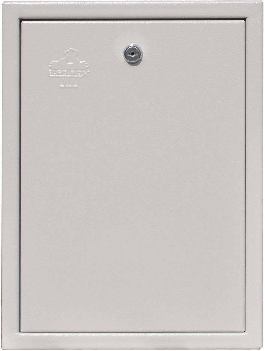 SKT QAS4065 Antennenschrank 40 x 60 x 20cm, 4-fach Verriegelung Metalllochplatte, Erdungskabel