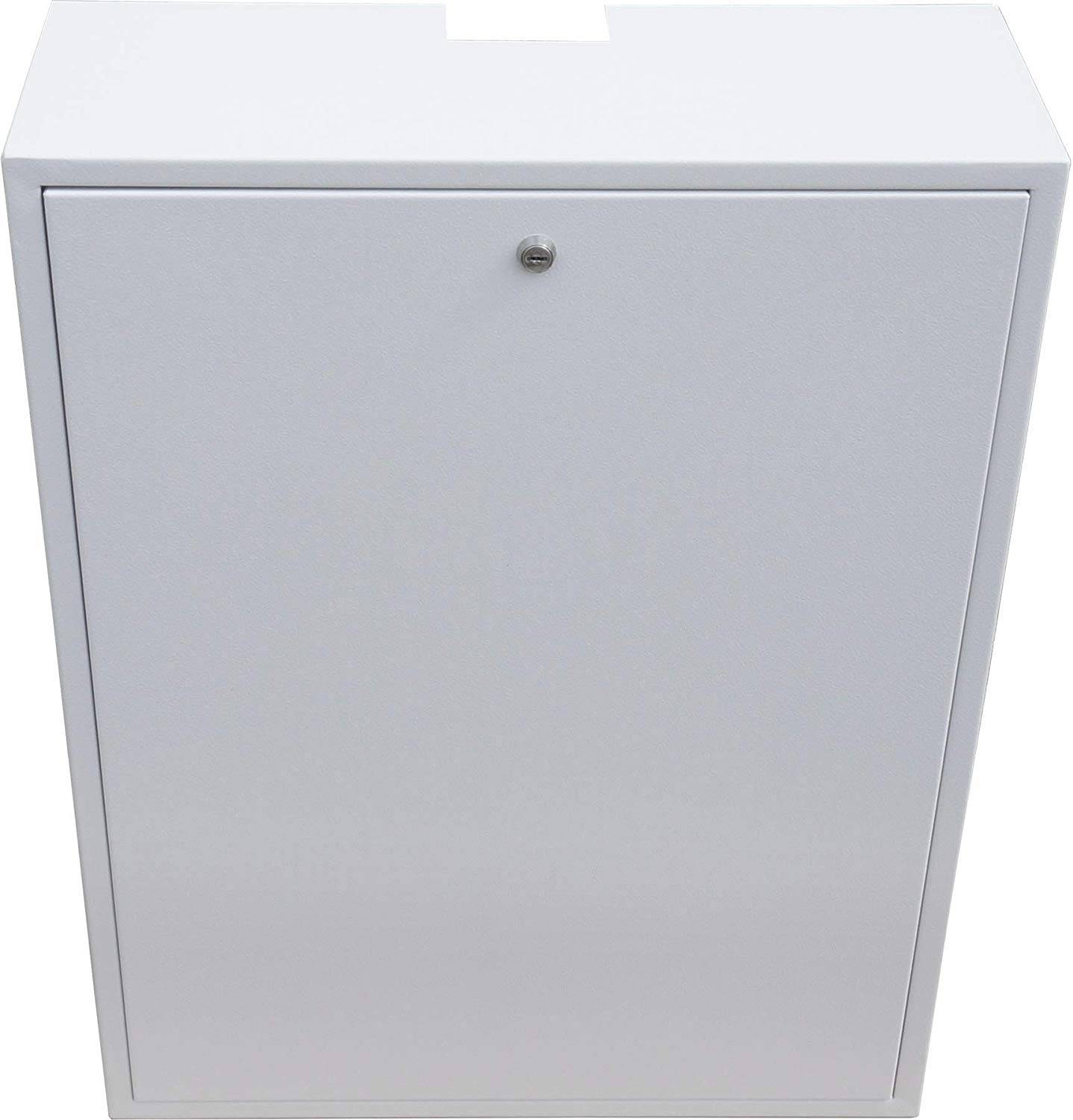 SKT QAS6085 Antennenschrank 60 x 80 x 20cm, 4-fach Verriegelung Metalllochplatte, Erdungskabel