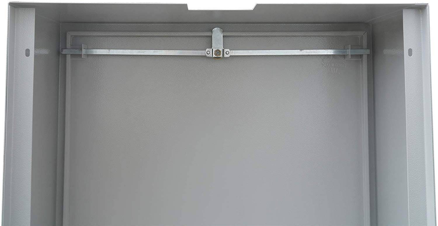 SKT QAS6085 Antennenschrank 60 x 80 x 20cm, 4-fach Verriegelung Metalllochplatte, Erdungskabel