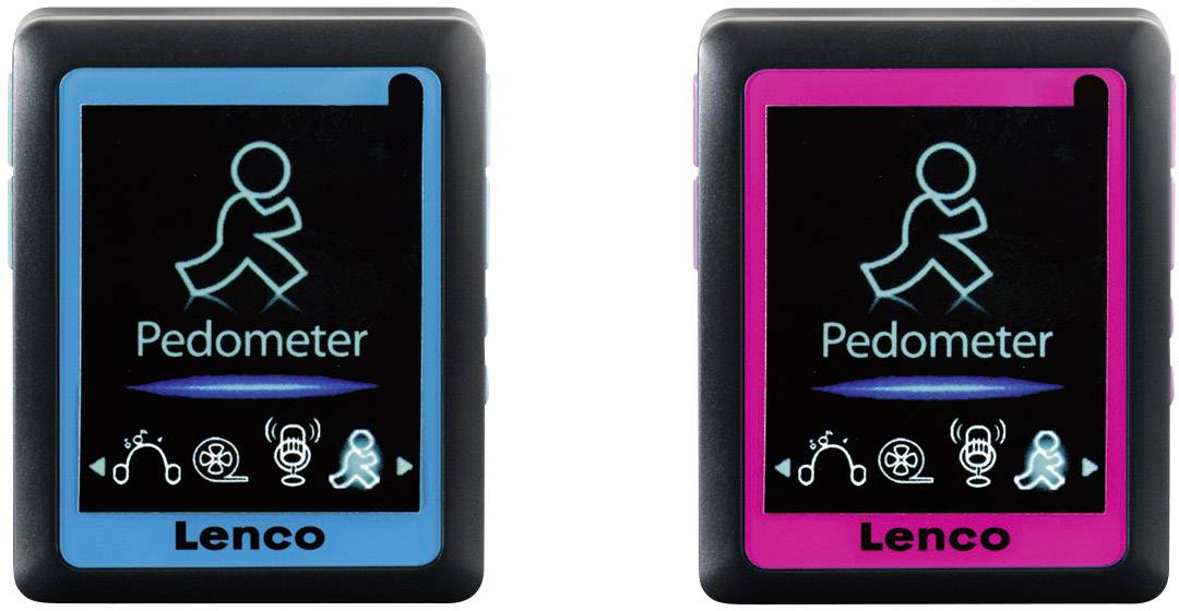 Lenco Podo-152 MP3-Player, MP4-Player 4 GB Pink Schrittzähler, eBook-Funktion