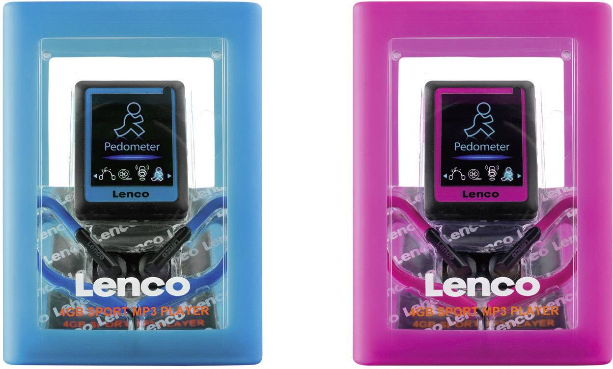 Lenco Podo-152 MP3-Player, MP4-Player 4 GB Pink Schrittzähler, eBook-Funktion