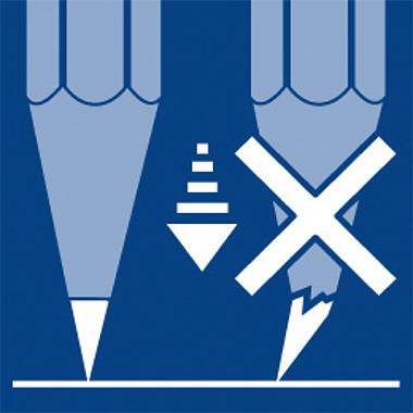 STAEDTLER Bleistift Mars Lumograph 100-2B 17,5cm 2B Schaft blau