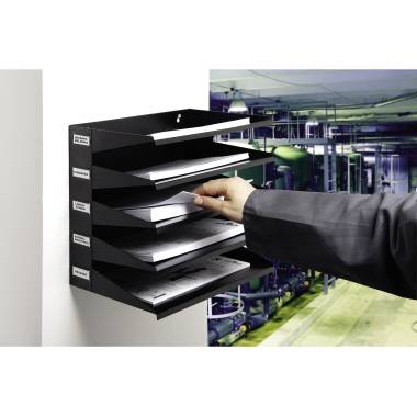 Durable Sortierablage 336001 Schwarz DIN A4 Anzahl der Fächer: 5