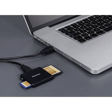 Hama Kartenleser 00124156 SD/microSD/CF USB 3.0 schwarz