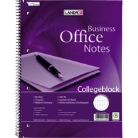Collegeblock Office A4+ 80 Blatt 70 g/qm 4-fach gelocht rautiert Collegeblock Office A4+ 80 Blatt 70 g/qm 4-fach gelocht rautiert