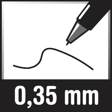 Pentel Geltintenroller EnerGel BL77 Schwarz 0.35 mm