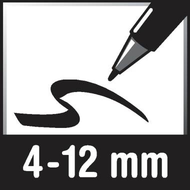 Edding 4-388001 Flipchartmarker 388 Keilspitze 4 - 12 mm Schwarz 1 St.