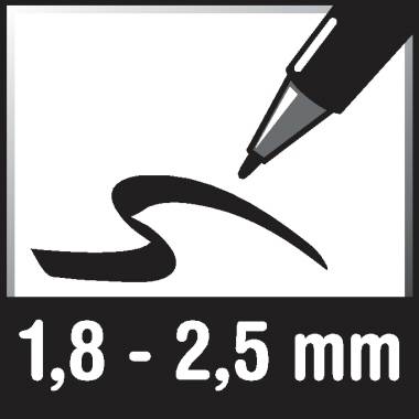 uni-ball Pigmentmarker uniPOSCA PC-5M 182501 1,8-2,5mm weiß