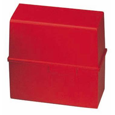 HAN Karteikasten 975-17 Karteikasten Rot max. Anzahl der Karten: 500 Karten DIN A5 quer