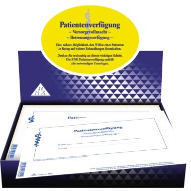 RNK Patientenverfügung 2895AA Gesundheitsvolm. u. Arzttasche