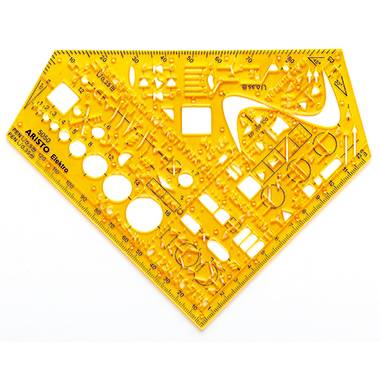 Aristo Schulwinkel Elektro AR5050 155x155mm Kunststoff tr/or