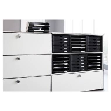 HAN Systembox 1450-11 Schubladenbox Lichtgrau DIN A4, DIN C4 Anzahl der Schubfächer: 5