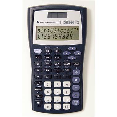 Texas Instruments TI-30 X IIS Schulrechner Schwarz, Silber Display (Stellen): 11 solarbetrieben, batteriebetrieben (B x H x T) 82 x 19 x 155 mm