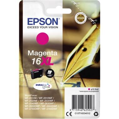 Epson Druckerpatrone T1633, 16XL Original Magenta C13T16334012