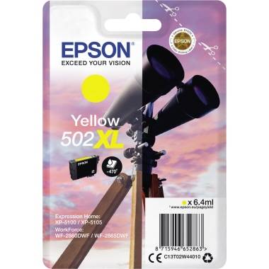 Epson Druckerpatrone T02W4, 502XL Original Gelb C13T02W44010