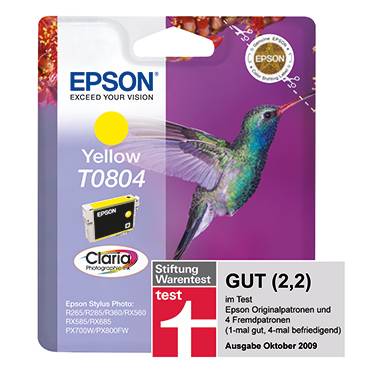 Epson Druckerpatrone T0804 Original Gelb C13T08044011