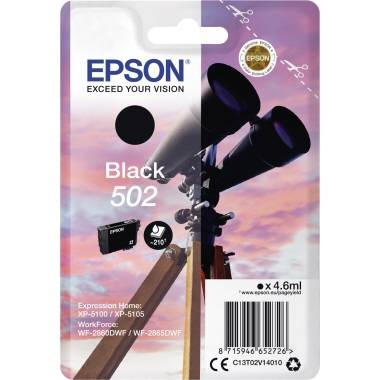 Epson Druckerpatrone T02V1, 502 Original Schwarz C13T02V14010